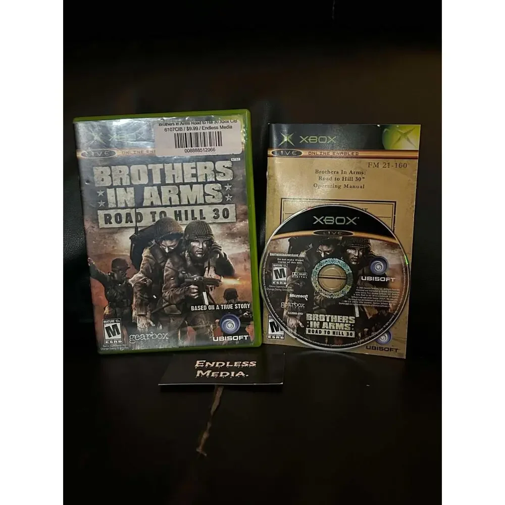 Brothers in Arms Road to Hill 30 Microsoft Xbox CIB Video Game